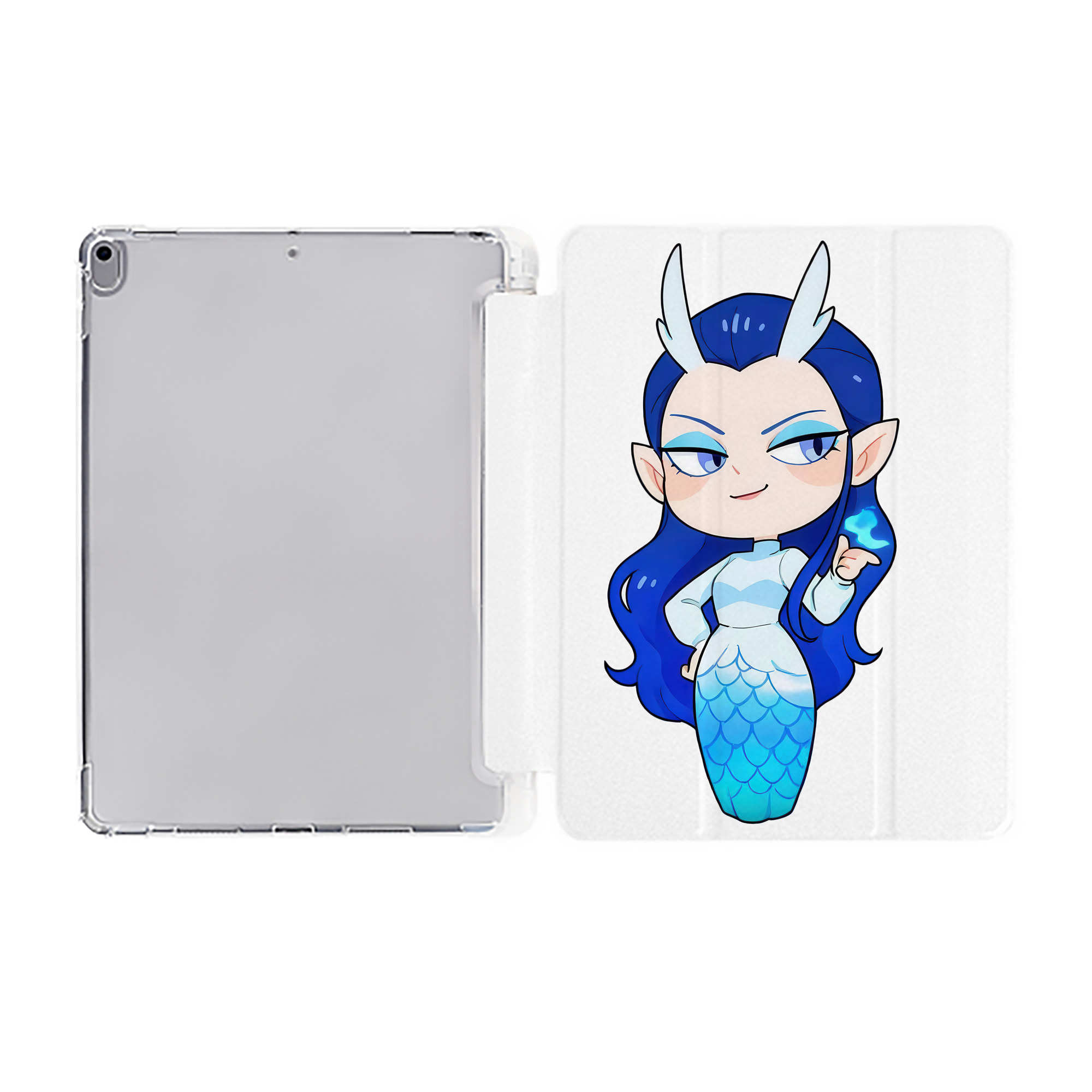 （画像用） Ne Zha 2 ナタ 魔童の大暴れ IPad ケース ペン収納付き 三つ折りスタンド PUレザー×シリコン 対応機種9.5/10.5/10.9インチ